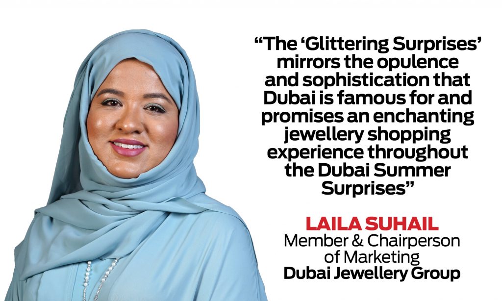 Laila Suhail, Board Member & Chairperson of Marketing at Dubai Jewellery Group (DJG)