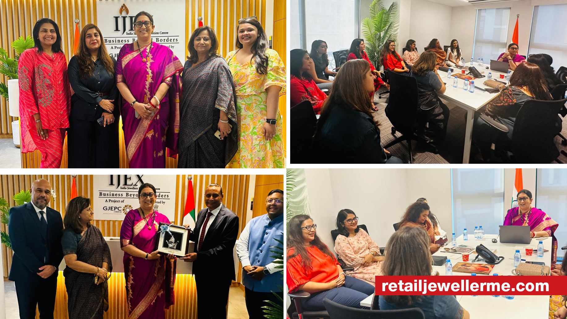 At IJEX Dubai, Smriti Irani highlights the collective turnover and impact generated by Indian women in the jewellery industry