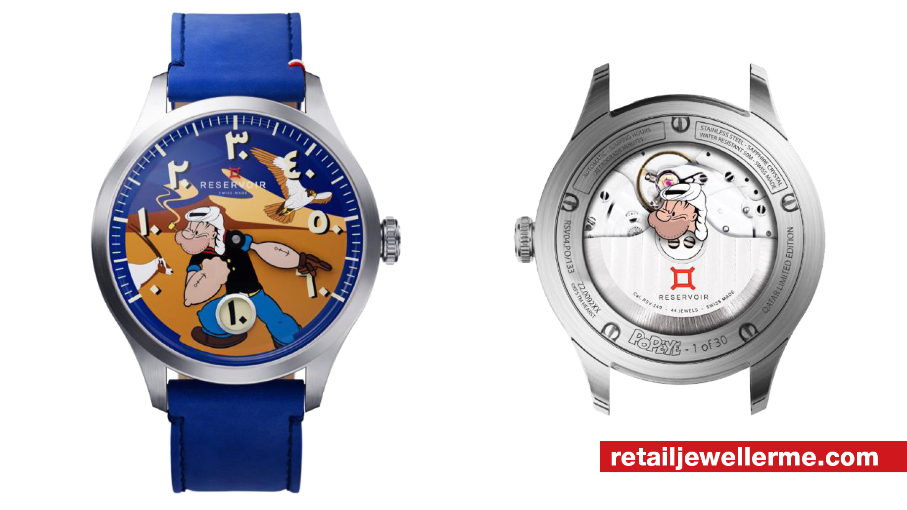 Doha-based Al Majed Jewellery launches limited-edition Popeye watch in collaboration with Reservoir