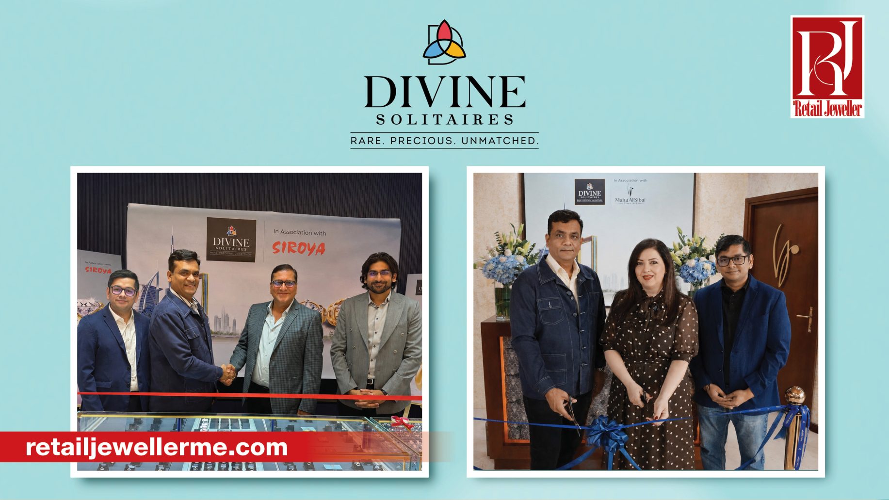 Divine Solitaires forges strategic tie-ups with Maha Al Sibai Jewellery and Siroya Jewellers