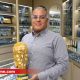 Diamond-encrusted Lego FIFA World Cup trophy created by Passion Jewellers with over 900 diamonds.