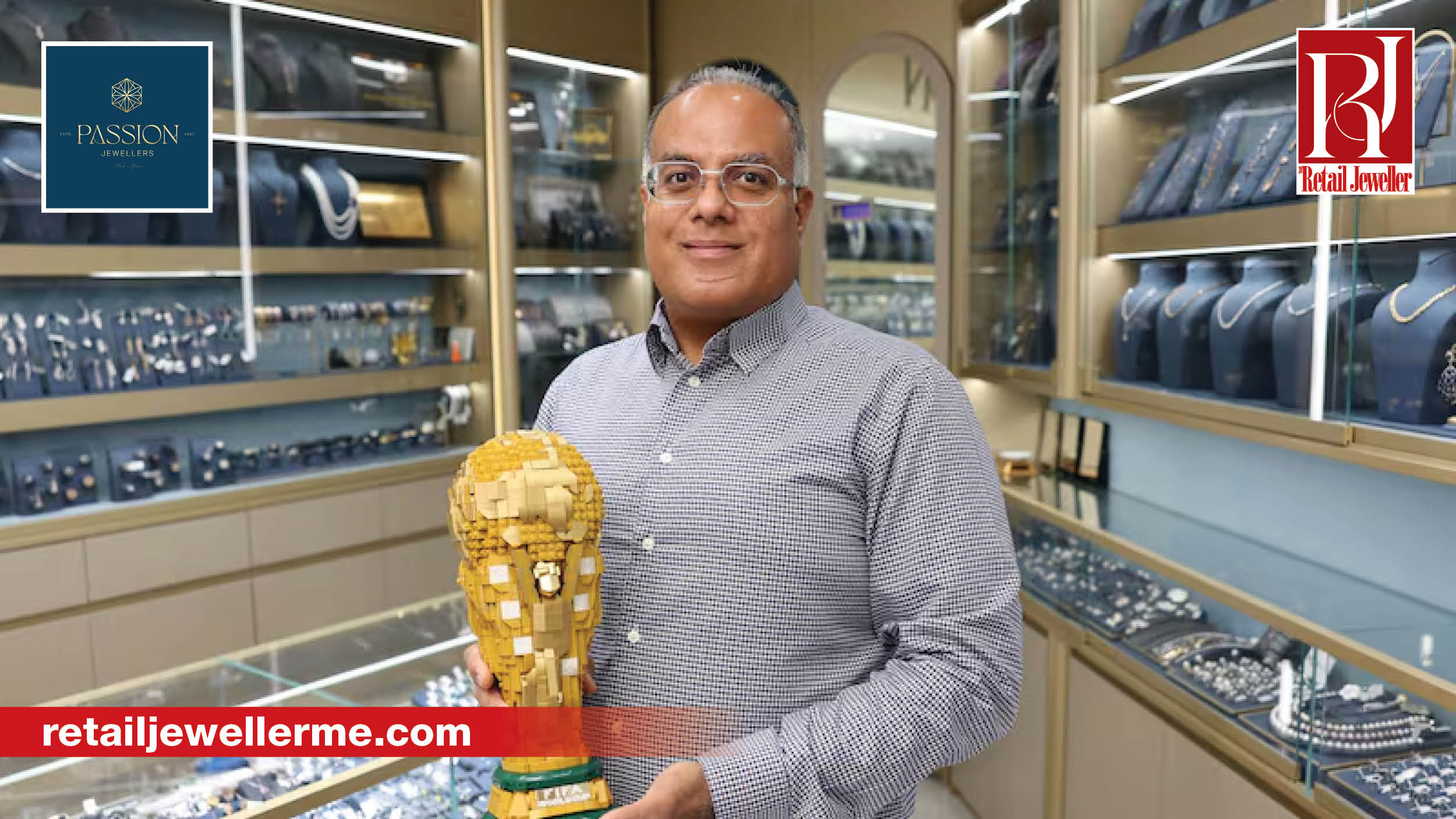 Passion Jewellers creates Lego replica of FIFA World Cup trophy with 900 diamonds