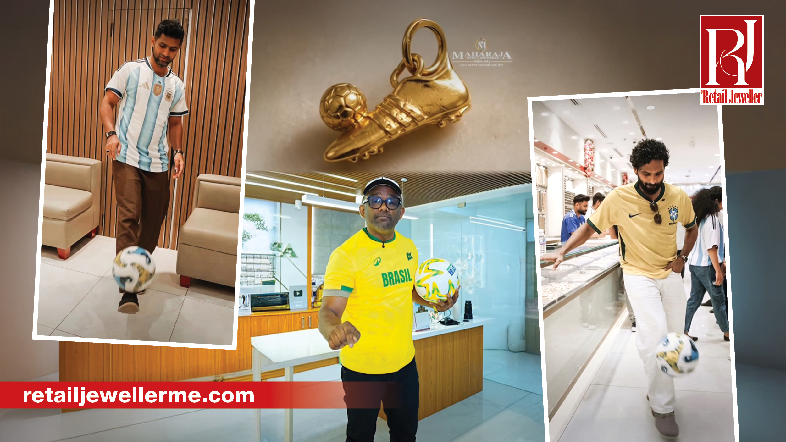 Participants compete in Maharaja Gold & Diamonds' FIFA Shootout Challenge in Abu Dhabi.