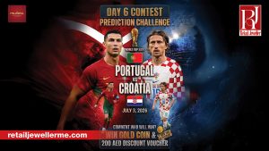 Milora Gold & Diamonds promotes its FIFA World Cup Prediction Challenge with gold coin and voucher prizes.