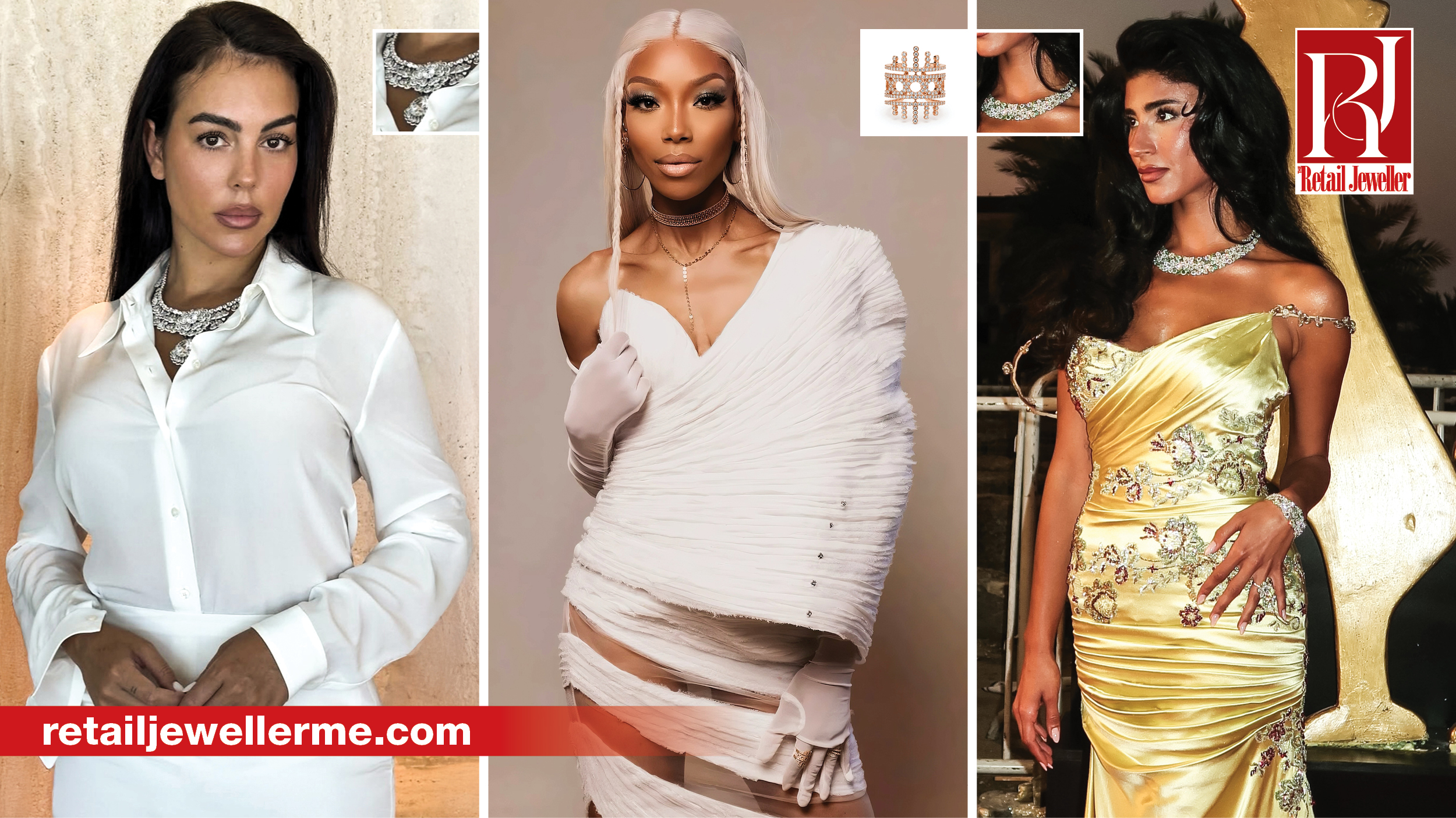 Celebrity jewellery appearances by Georgina Rodríguez, Brandy Norwood, Laila Abdallah, Sabah Jazairi and Amina Khalil